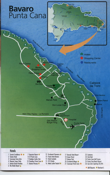 Punta Cana resort area